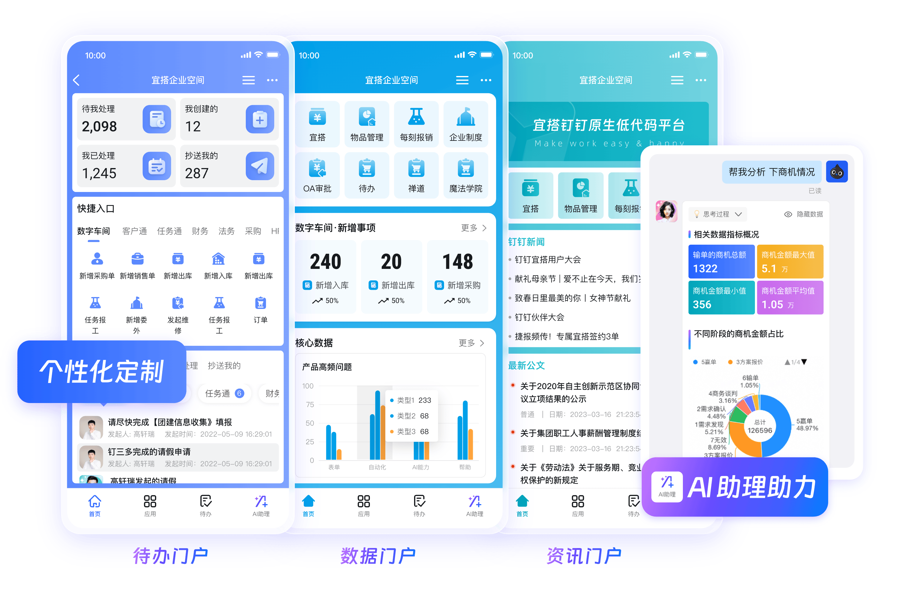钉钉 OA 升级工作台